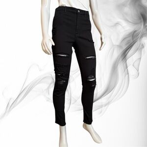 NWT Divided Super Skinny High Waist Jeans Black Size 8